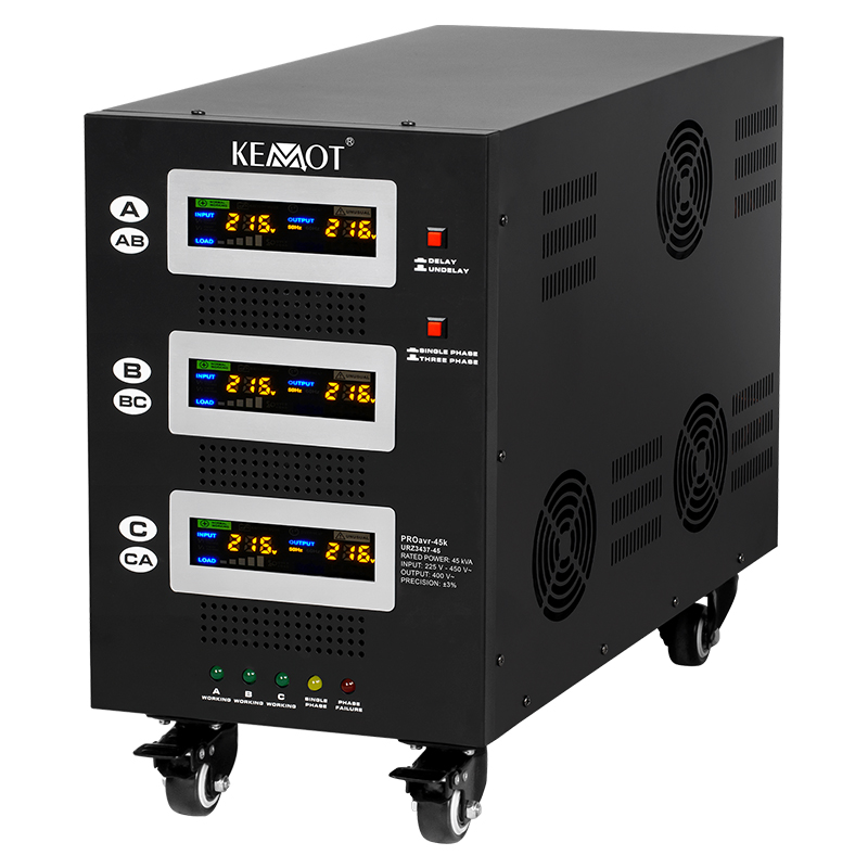 Stabilizator de tensiune trifazic cu servomotor, 45KVA, 36kW, PROAVR, Kemot