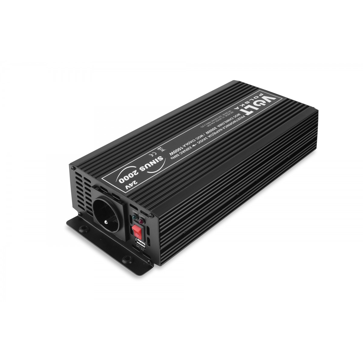 Convertizor de tensiune electronic 24V, SINUS, 1000W, 2000VA, VOLT