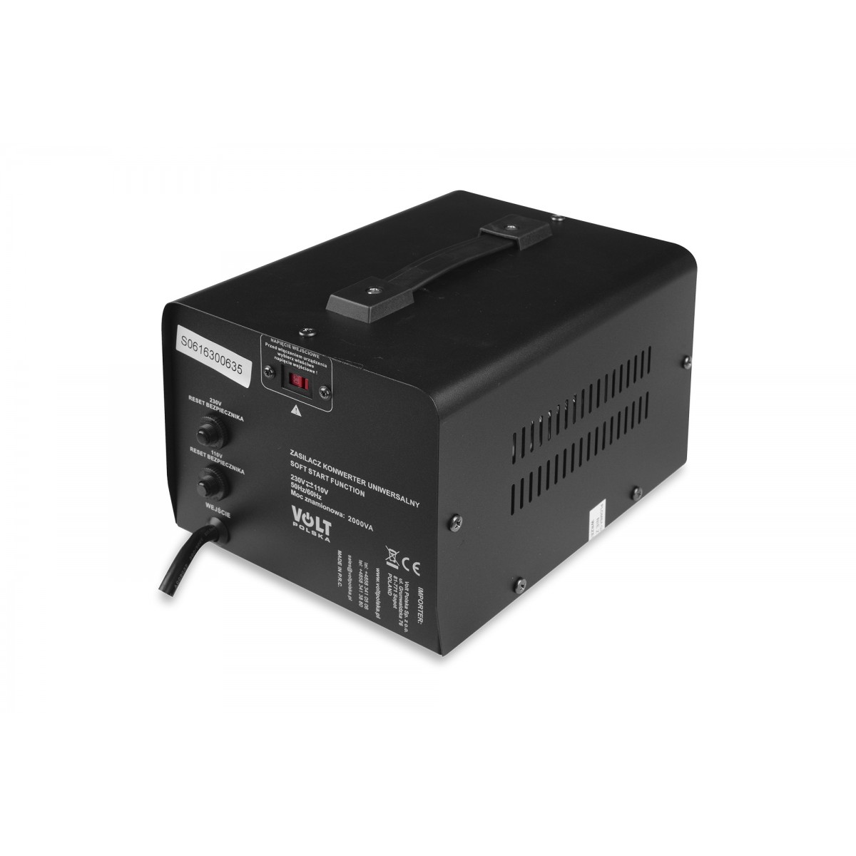 Convertizor de tensiune 230V/110V/230V, VP, 2000VA, VOLT