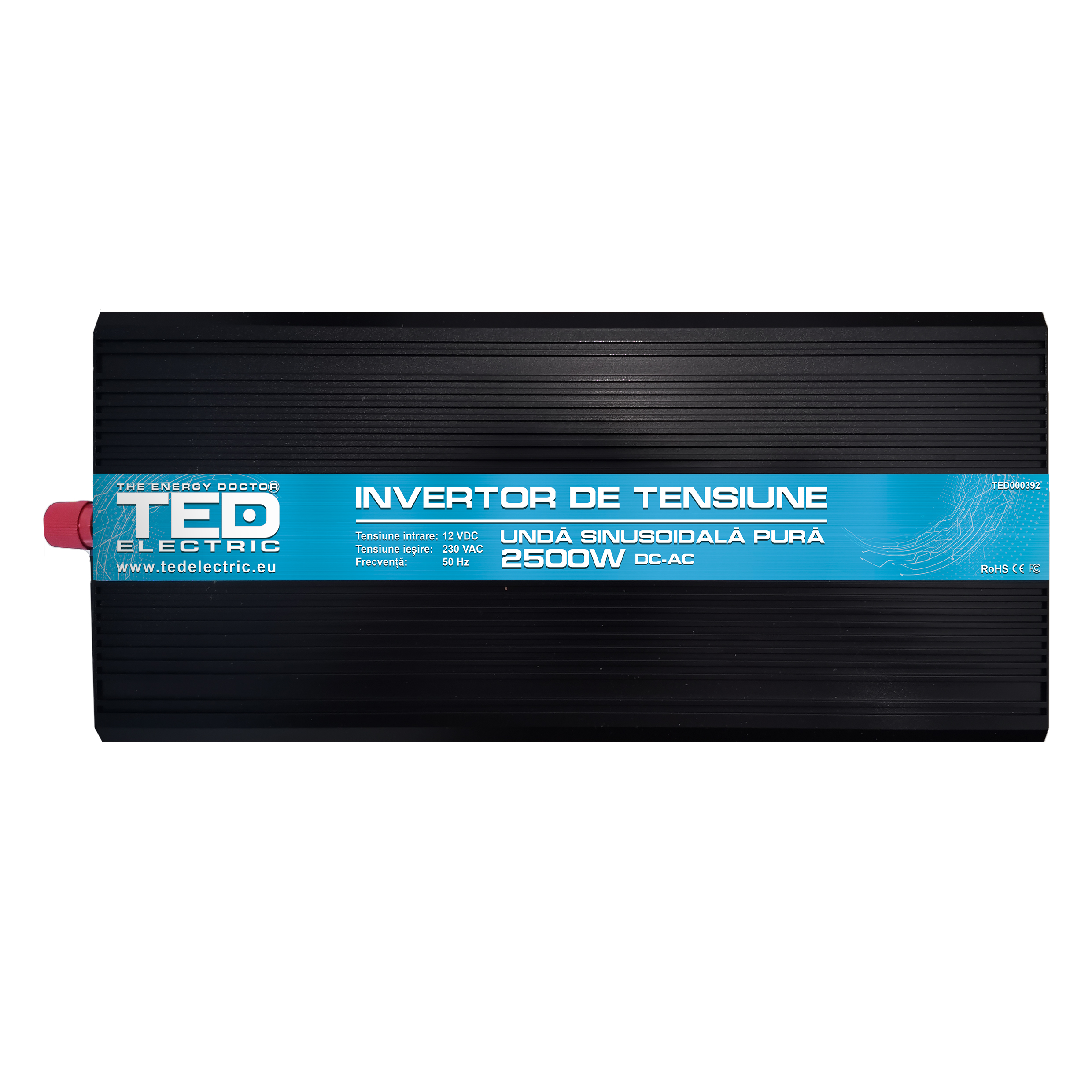 Invertor auto 2 prize Schuko+1 USB, 2.5KVA, 5KW, TED000392