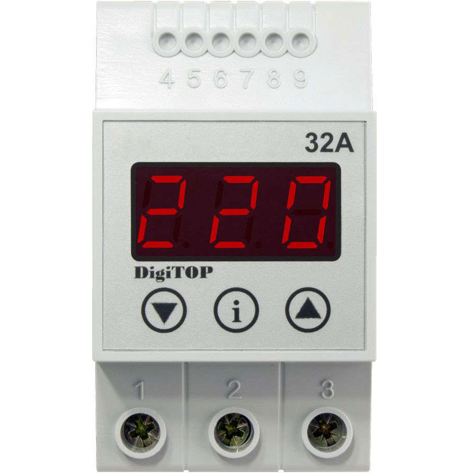 Releu de protectie tensiune monofazat 32A, DigiTop, VP-32A