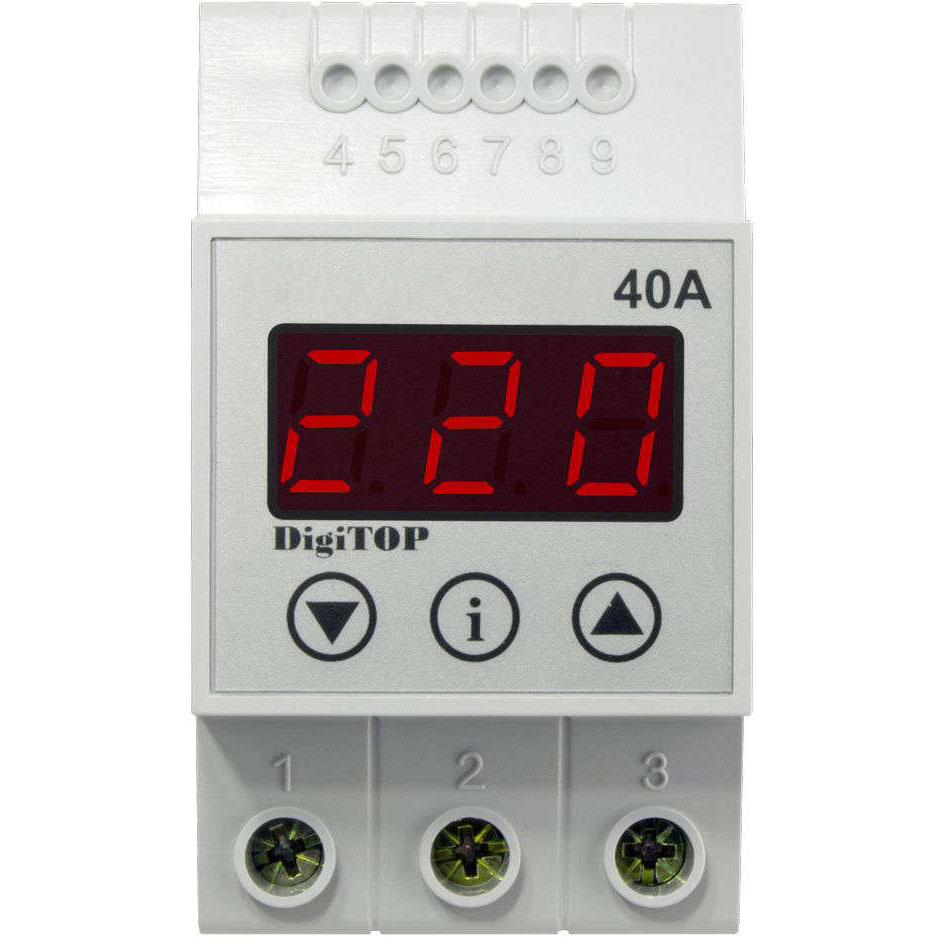 Releu de protectie tensiune monofazat 40A, DigiTop, VP-40A