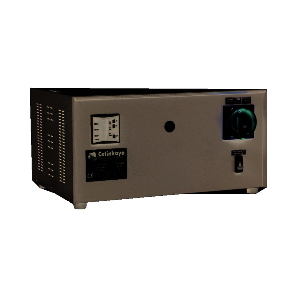 Stabilizator de tensiune monofazic cu servomotor, controlat de microprocesor, 5.0KVA, cu înfășurare de cupru, 4000W, Cetinkaya
