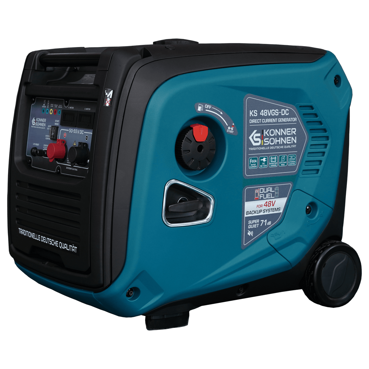 Generator de curent continuu, 50-55V, 50A, benzina/LPG, Könner&Söhnen