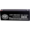 Acumulator 12V, AGM, VRLA, GBS Security, F1 / T1, 2.3A, GBS1223