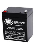 Acumulator 12V, AGM, VRLA, GBS Security, F1 / T1, 5.5A, GBS12505