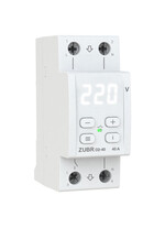 Releu de protectie tensiune monofazat 40A, afisaj alb, 2P, ZUBR, D2-40