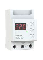 Releu de protectie tensiune monofazat 50A, 3P, ZUBR, D50