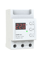 Releu de protectie tensiune monofazat 63A, 3P, ZUBR, D63