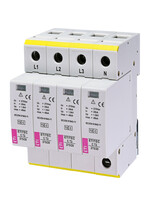 Descarcator la supratensiune ETI, 4+0, debrosabil fara semnalizare, 4P, tip C, 275VAC, 002440395