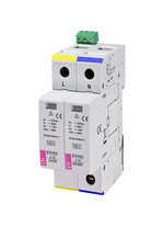 Descarcator la supratensiune ETI, 1+1, debrosabil cu semnalizare, 1P+N, tip C, 275VAC, 002440402