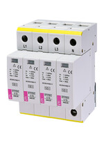 Descarcator la supratensiune ETI, 4+0, debrosabil fara semnalizare, 4P, tip C, 440VAC, 002440407