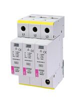 Descarcator la supratensiune ETI, 3+0, debrosabil fara semnalizare, 3P, tip C, 440VAC, 002440411