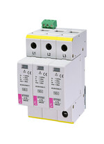 Descarcator la supratensiune ETI, 3+0, debrosabil cu semnalizare, 3P, tip C, 440VAC, 002440412