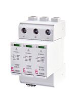Descarcator la supratensiune ETI, 2+1, debrosabil cu semnalizare, 3P, tip C, 1100VDC, 002440516