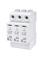 Descarcator la supratensiune ETI, 2+1, debrosabil fara semnalizare, 3P, tip C, 1100VDC, 002440623