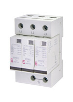 Descarcator la supratensiune ETI, 3+0, debrosabil cu semnalizare, 3P, tip B+C, 440VAC, IT, 002442916