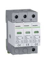 Descarcator la supratensiune Noark, 3+0, debrosabil cu semnalizare, 3P, tip B+C, 275VAC, 103339