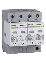 Descarcator la supratensiune Noark, 3+1, debrosabil fara semnalizare, 3P+N, tip C, 440VAC, 103367