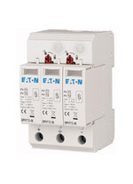 Descarcator la supratensiune fotovoltaic Eaton, 3+0, debrosabil fara semnalizare, 3P, C, 600VDC, 177258