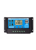 Regulator solar pentru sisteme fotovoltaice, 30A, 2XUSB, SOL PWM, VOLT