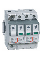 Descarcator la supratensiune Legrand, 3+1, debrosabil fara semnalizare, 3P+N, tip C, 320V, 412225
