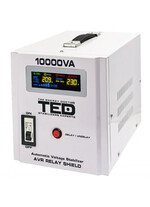 Stabilizator de tensiune monofazic cu releu, 10.0KVA, 6000W, TED, Shield