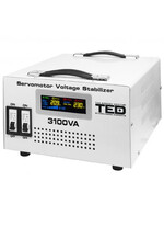 Stabilizator de tensiune monofazic cu servomotor, 3.1KVA, 1800W, TED, Servo