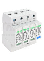 Descarcator la supratensiune Tracon, 3+1, debrosabil cu semnalizare, 3P+N, tip B+C, 275VAC, ESPD1+2-12.5-3+1P