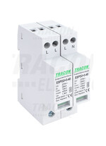 Descarcator la supratensiune Tracon, 3+1, compact cu semnalizare, 4P, tip C+D, 275VAC, ESPD2+3-40-4P