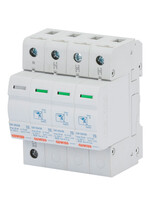 Descarcator la supratensiune Gewiss, 3+1, debrosabil cu semnalizare, fara contact auxiliar, 3P+N, tip C, 400VAC, GWD6409
