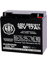 Acumulator 12V, AGM, VRLA, GBS Security, F3 / T3, 17.05A, GBS1217
