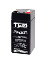 Acumulator 6V, AGM, VRLA, F1 / T1, 4.6A, TED446