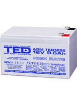 Acumulator 12V, AGM, VRLA, High Rate, F2 / T2, 12.05A, TED1296