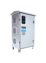 Stabilizator de tensiune trifazic cu servomotor, pentru exterior, 60KVA, 48kW, TED, IP65