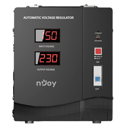 Stabilizator de tensiune monofazic cu releu, 3.0KVA, 1800W, nJoy, Alvis