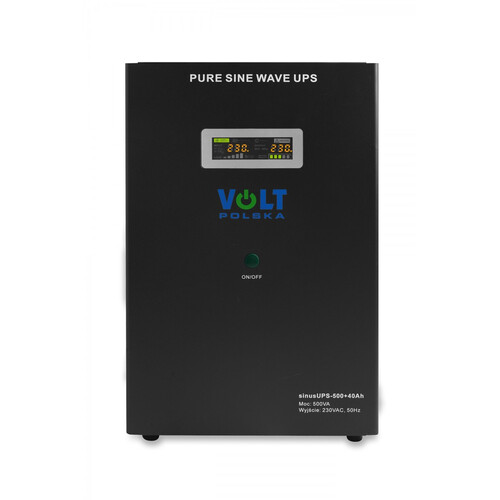 UPS monofazic, 2 prize Schuko, cu acumulator, 40Ah, 0.5KVA, 300W, VOLT, sinusUPS